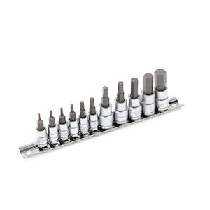 Handtool: POWERBUILT 1/4″ Dr 3/8″ Dr 11pc Hex Bit Socket Set