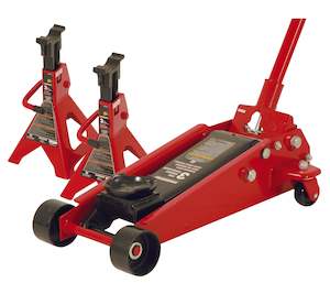 3.3 Ton / 3000kg Garage Jack + Jack Stands Combo