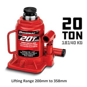Bottle Jack: Powerbuilt 18140kg / 20 Ton Shorty Bottle Jack