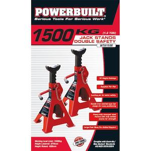 Powerbuilt 1.6Ton / 1500Kg Jack Stands (Dbl Safety)