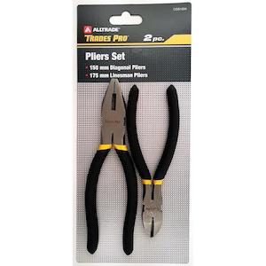 Trades Pro 2Pc Pack 150Mm/6" Diagonal & 175Mm/7" Linesman Pliers