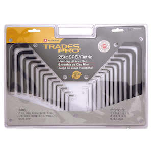 Hand Tools: 25pc Combination Hex Key Wrench Set