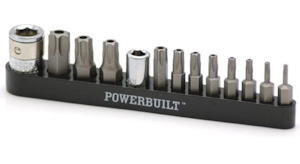 Hand Tools: 13pc Tamper Proof Torx Bit Set