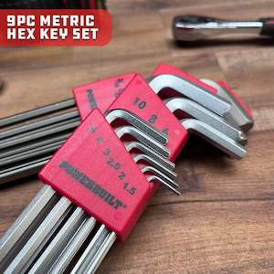 Hex Keys Sets: Powerbuilt 9Pc Metric Ball End Hex Key Set