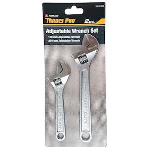 Trades Pro 2Pc Pack 150Mm/6" & 200Mm/8" Adjustable Wrenches