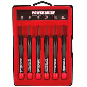 Screw Driver Sets And Screw Drivers: Powerbuilt 6Pc Precision Screwdriver Set