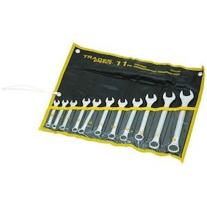 Wrench Set: Trades Pro 11Pc Metric R&Oe Spanner Set