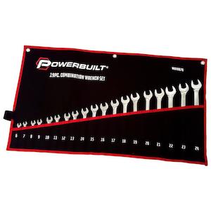 Powerbuilt 19Pc Metric R&Oe Fully Polished Spanner Set