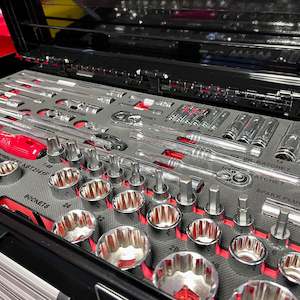 Tool Kit: POWERBUILT 294pc Roller Cab Tool Set Black