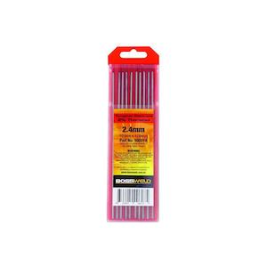 Bossweld Electrode Tungsten 2% Thoriated - 4.0mm x 178mm 10pk