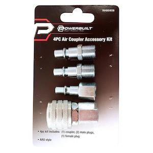 Powerbuilt 4Pc Aro Air Coupler Accessory Kit