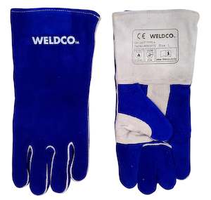 Welding Gloves 1: WELDCO Welding Gloves - BLUE 40cm/16"