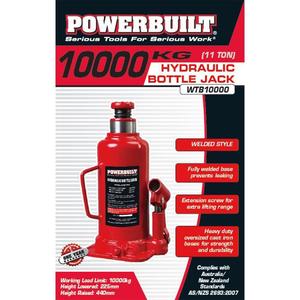 Bottle Jack: Powerbuilt 11Ton / 10000Kg Bottle Jack