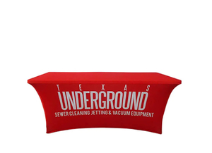 Products: Custom Printed Stretch Table Covers, 3 Sizes - Hercules Instant Shelter