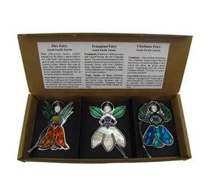Homewares: Coastal South Pacific Fairies Decoration Trio Set