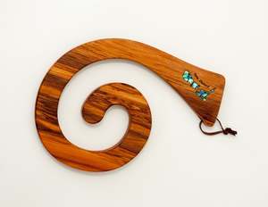 Homewares: Single Rimu Tablemat - Paua NZ Map