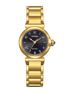 Watches: Ladies Gold May Bells Mini Eco-Drive Dress Watch