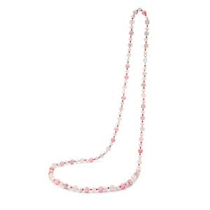 Ikecho Freshwater Pearl, Rose Quartz & Agate Rosalind Necklace