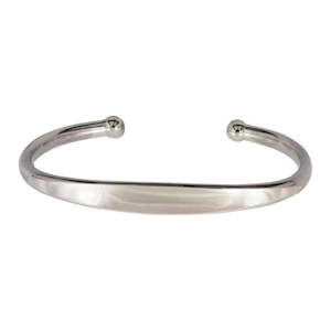 Bracelets: Sterling Silver Heavy Gents Torque Bangle
