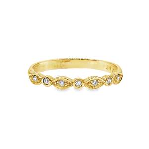 9ct Yellow Gold Fancy Diamond Set Band