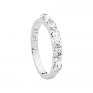 Engagement Rings: Sterling Silver Ring With Cubic Zirconia