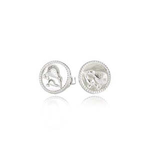 Evolve Jewellery Silver Kiwi Coin Studs