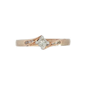 Rose Gold & Diamond Engagement Ring