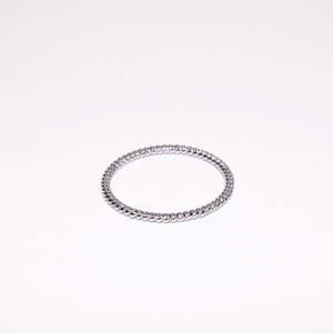 Rings Bands: Sterling Silver Fine Twist Band