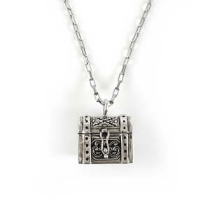 Nick Von K Silver Treasure Chest Pendant