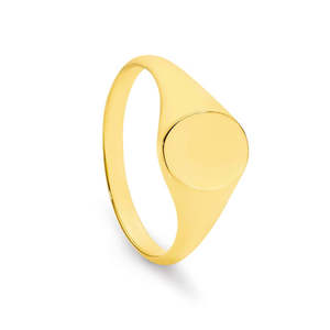 9ct Yellow Gold Oval Signet Ring