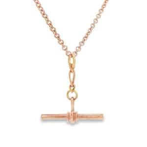 Gold Jewellery: 9ct Rose Gold Adjustable Cable Chain
