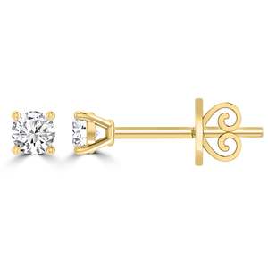 Christmas 2024: 9ct Yellow Gold Diamond Studs
