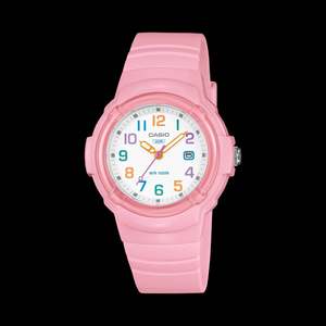 Youth Watches: Casio Rainbow Numbers Pink Analogue Watch