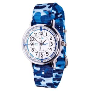 Time Teacher Watch with Blue Camo Strap
