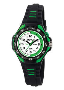 Youth Watches: Cactus Mentor Green & Black Kids Watch
