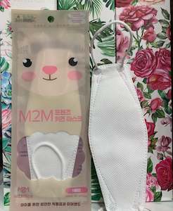 Face Masks: Kids Face Mask KF94 White