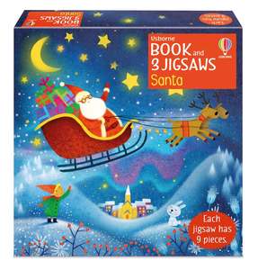 Sam Taplin: Usborne Book and 3 Jigsaws: Santa