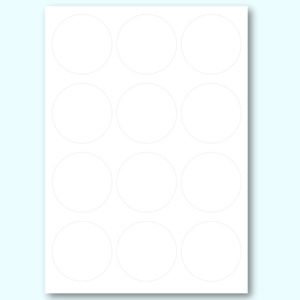 HEROLABEL (60 labels) - Circle Compostable Branding Labels 6mm - A4 Sheets