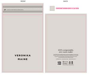 VERONIKA MAINE Compostable Mailer - LARGE (550 x 550mm)