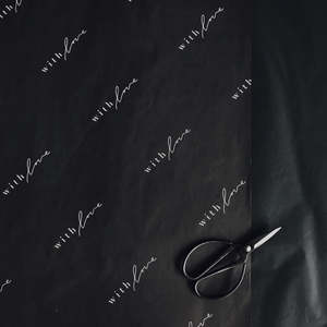 Hero Accessories: BLACK ROLL - Custom Tissue Paper - Full Colour Printing