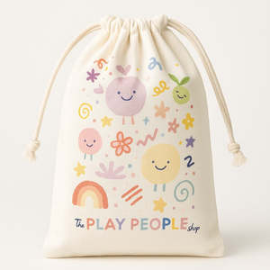 HERO Calico Drawstring Dust Bags - Custom or Plain - made with Recycled Cotton