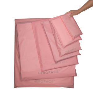 Pink Home Compostable HEROPACK Mailers - from packs of 25
