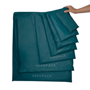 Hero Packaging Sale: Teal / Green Home Compostable HEROPACK Mailers - from packs of 25