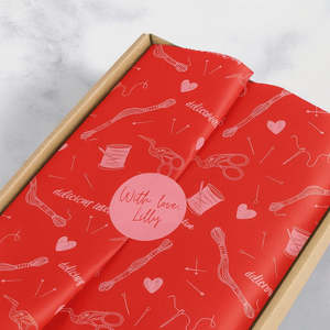 RED ROLL - Custom Tissue Paper - Full Colour Printing