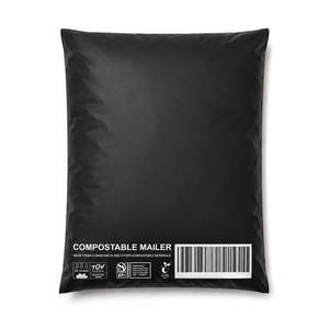BLACK COMPOSTABLE COURIER SATCHELS (3PL/INDUSTRIAL) - COMMERCIALLY COMPOSTABLE - NEW