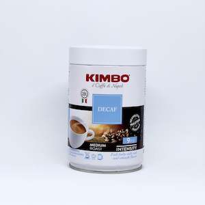 Coffee: KIMBO Decaffeinated Ground Coffee 250g