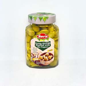 SERA Green Olives w/ Hot Pepper 700g