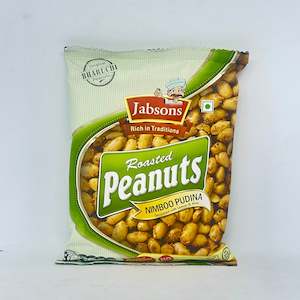 Nuts: JABSONS Roasted Peanuts w/ Lemon & Mint 140g