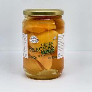 Condiments Dressings: DELPHI Greek Peach Halves in Light Syrup 680g