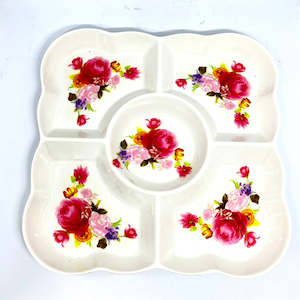 HESARI Plastic Fruit Tray - 5 Partition